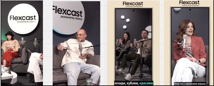 Flexcast podcast — episode stills and vertical social clips